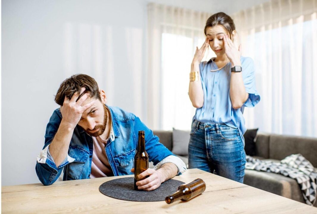 Escândalos podem levar o marido a beber ainda mais